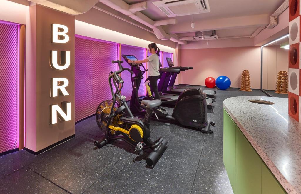 Fitness centrum a/nebo fitness zařízení v ubytování lyf Bugis Singapore managed by The Ascott Ltd