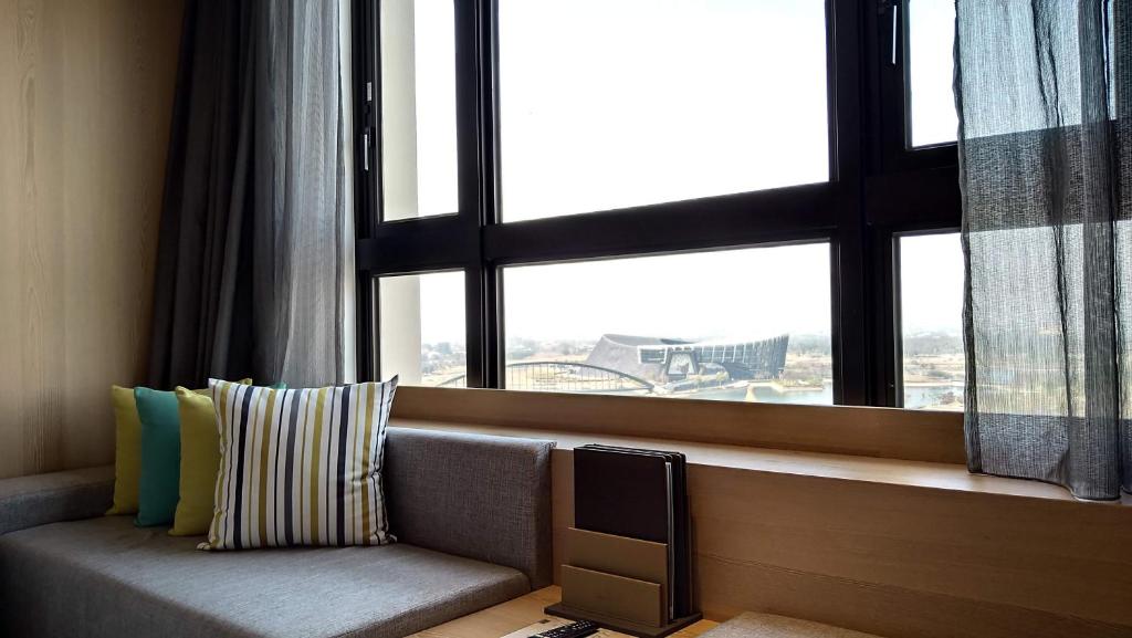 Posezení v ubytování Evergreen Palace Hotel Chiayi
