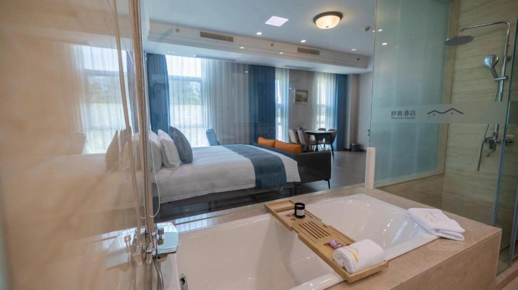 Koupelna v ubytování Shushe Hotel Shanghai