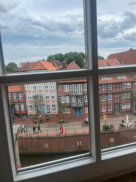 Nespecifikovaný výhled na destinaci Stade nebo výhled na město při pohledu z apartmánu