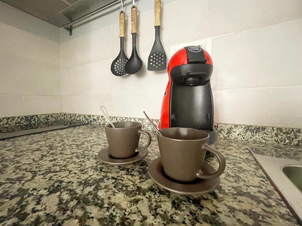 Príslušenstvo na prípravu kávy alebo čaju v ubytovaní Malagadevacaciones - La Casa de Lola