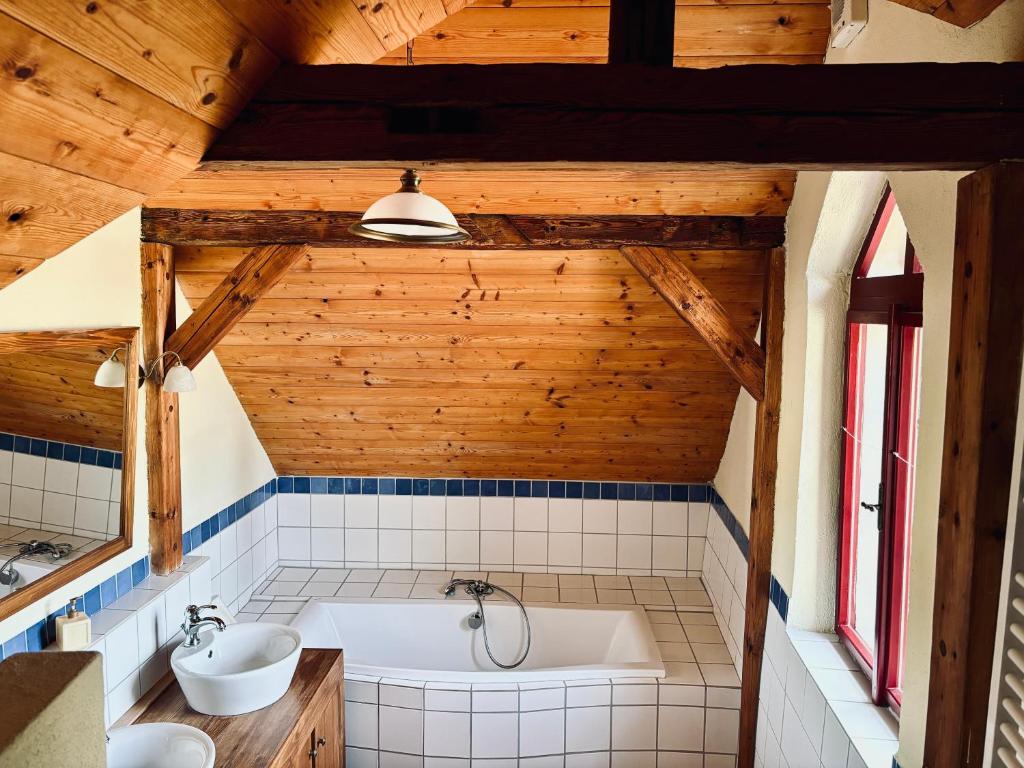 Ένα μπάνιο στο Apartmány Penzion Kateřina