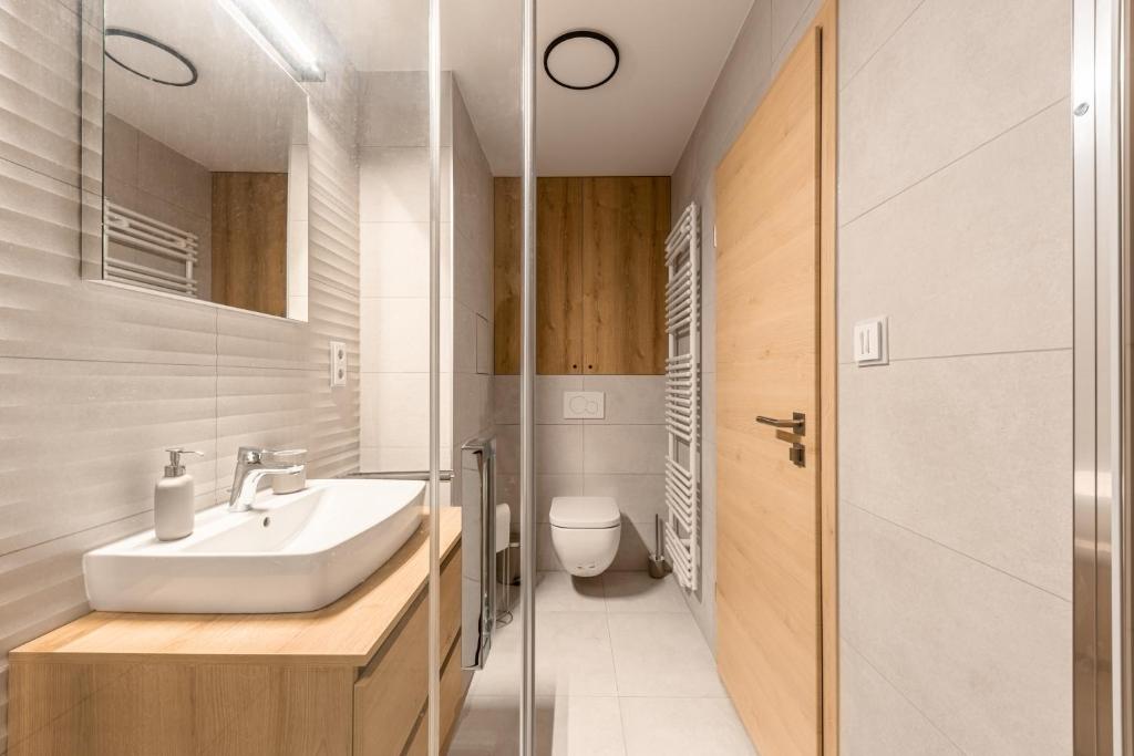 Koupelna v ubytování Apartmán Charlie