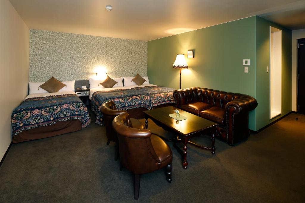 Posezení v ubytování Hotel Berlinetta Karuizawa
