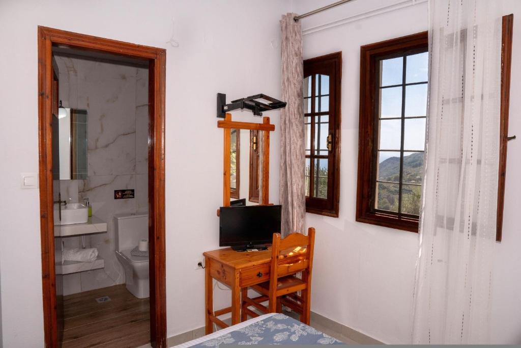 Koupelna v ubytování Paradeisos Rooms Pelion