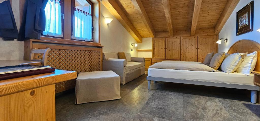 Posezení v ubytování Albergo Alpenrose