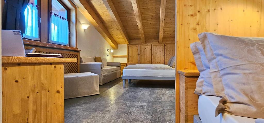Posezení v ubytování Albergo Alpenrose