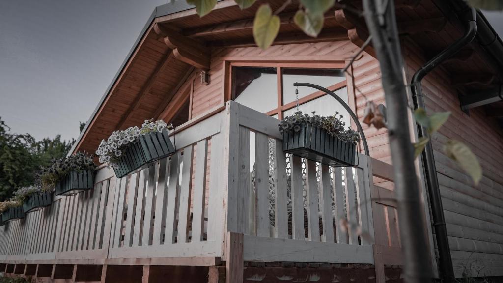 Balkón nebo terasa v ubytování Bioland VILLA's