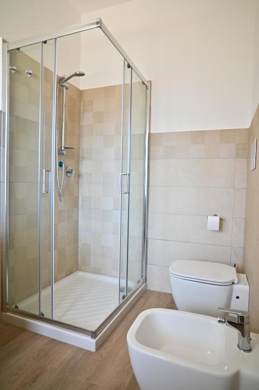 Koupelna v ubytování FRONTEMARE Suites