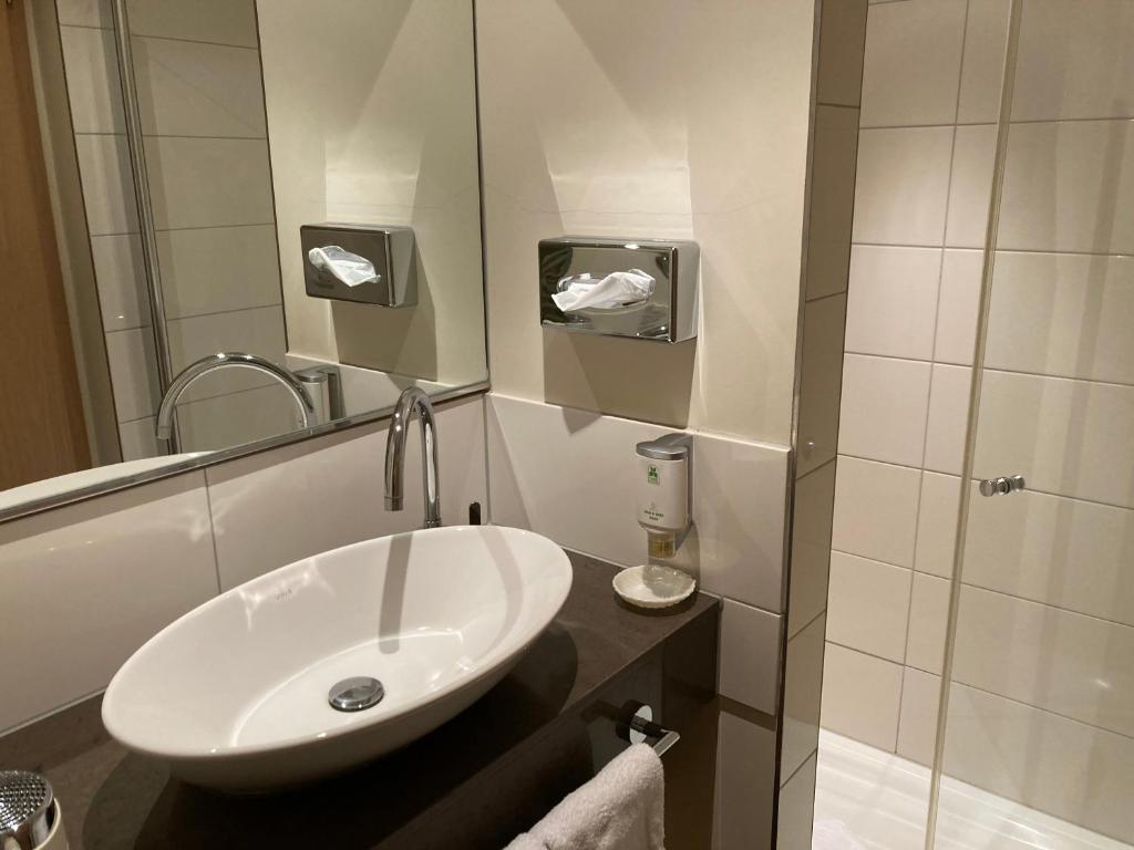 Koupelna v ubytování Flair-Hotel Neeth