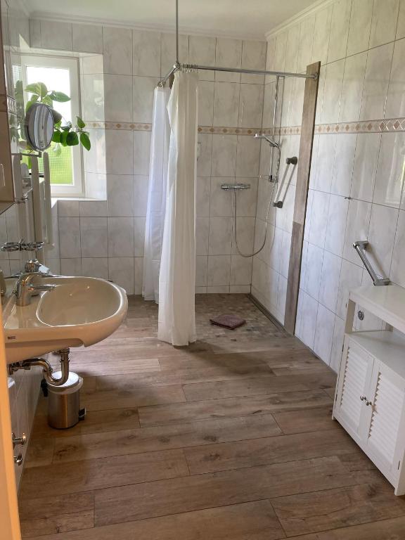 Koupelna v ubytování Flair-Hotel Neeth
