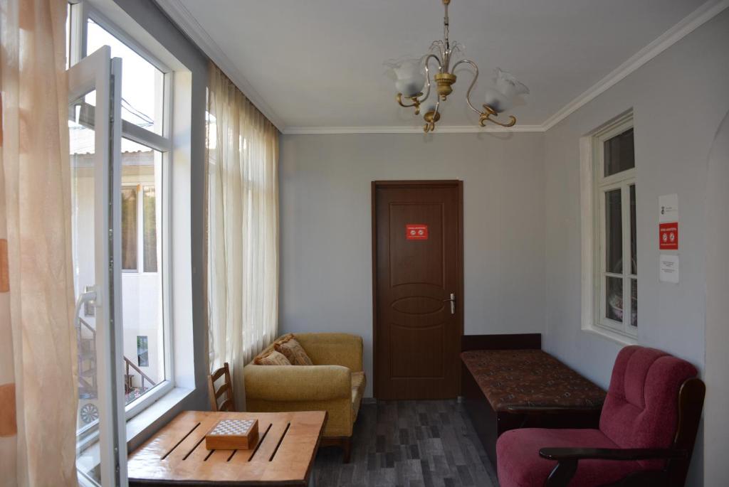 Posezení v ubytování House in Mestia