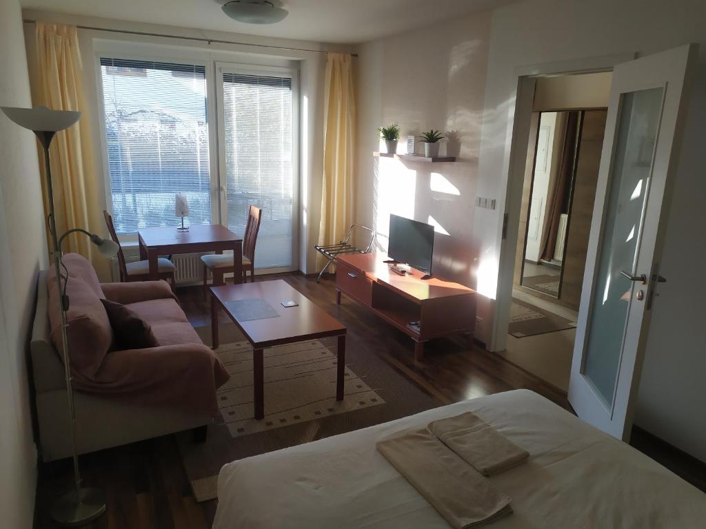 Posezení v ubytování Gonda Apartments