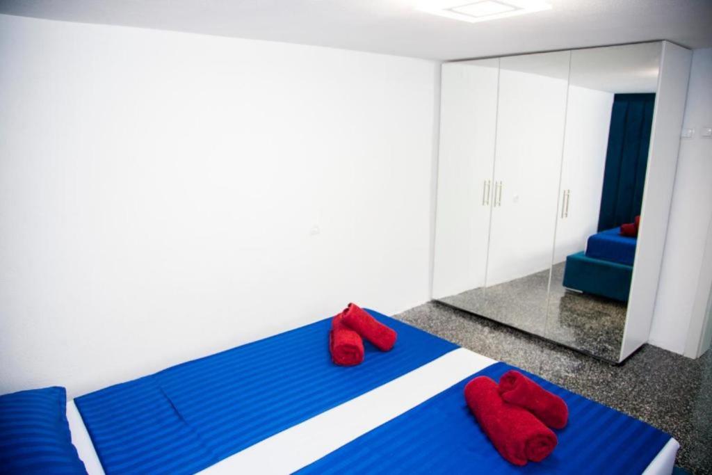 Postel nebo postele na pokoji v ubytování Vila11