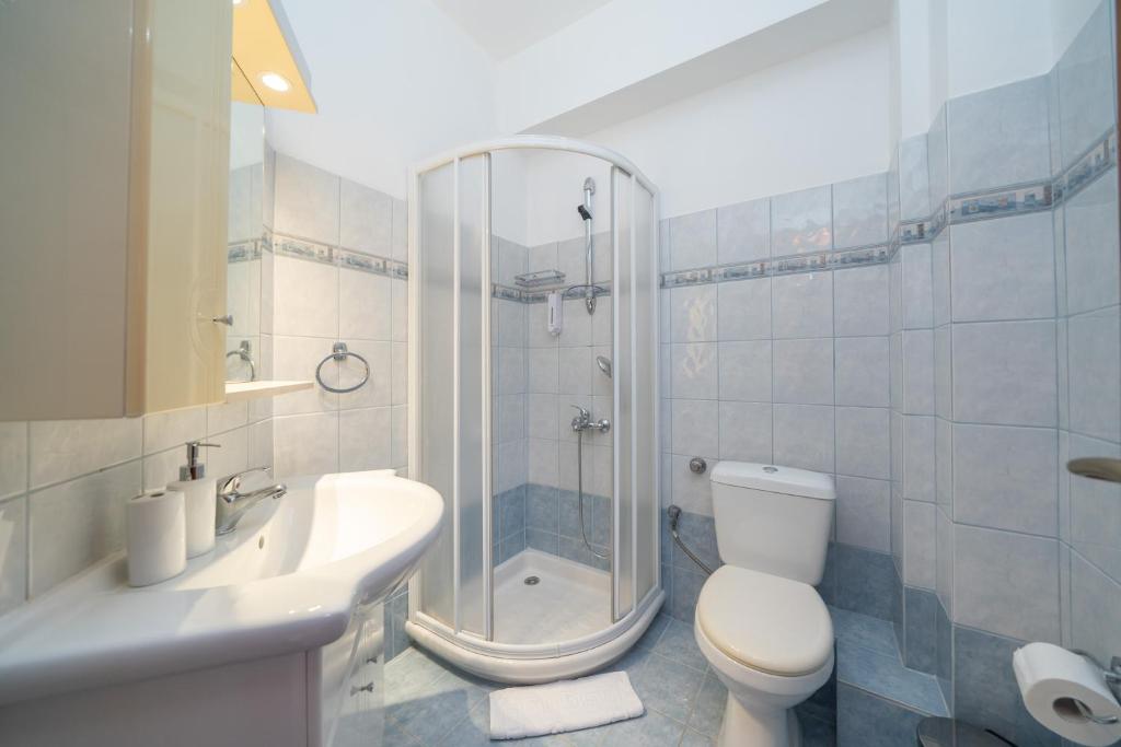Koupelna v ubytování Tassos House Fiskardo Kefalonia