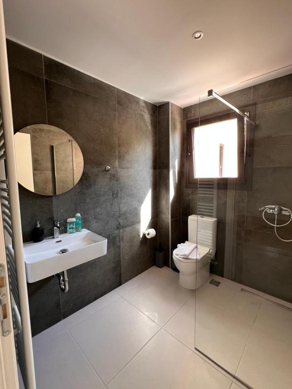 Koupelna v ubytování Likno Hotel