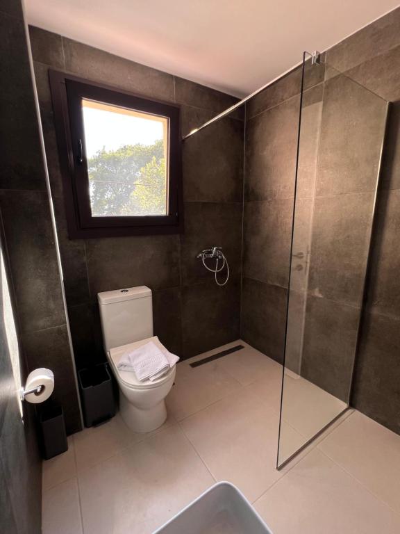 Koupelna v ubytování Likno Hotel