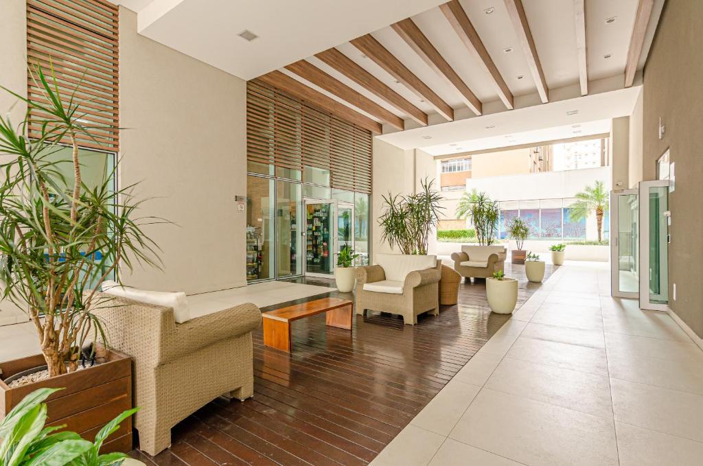 Posezení v ubytování Lifespace Curitiba - Apartamentos UROOMS