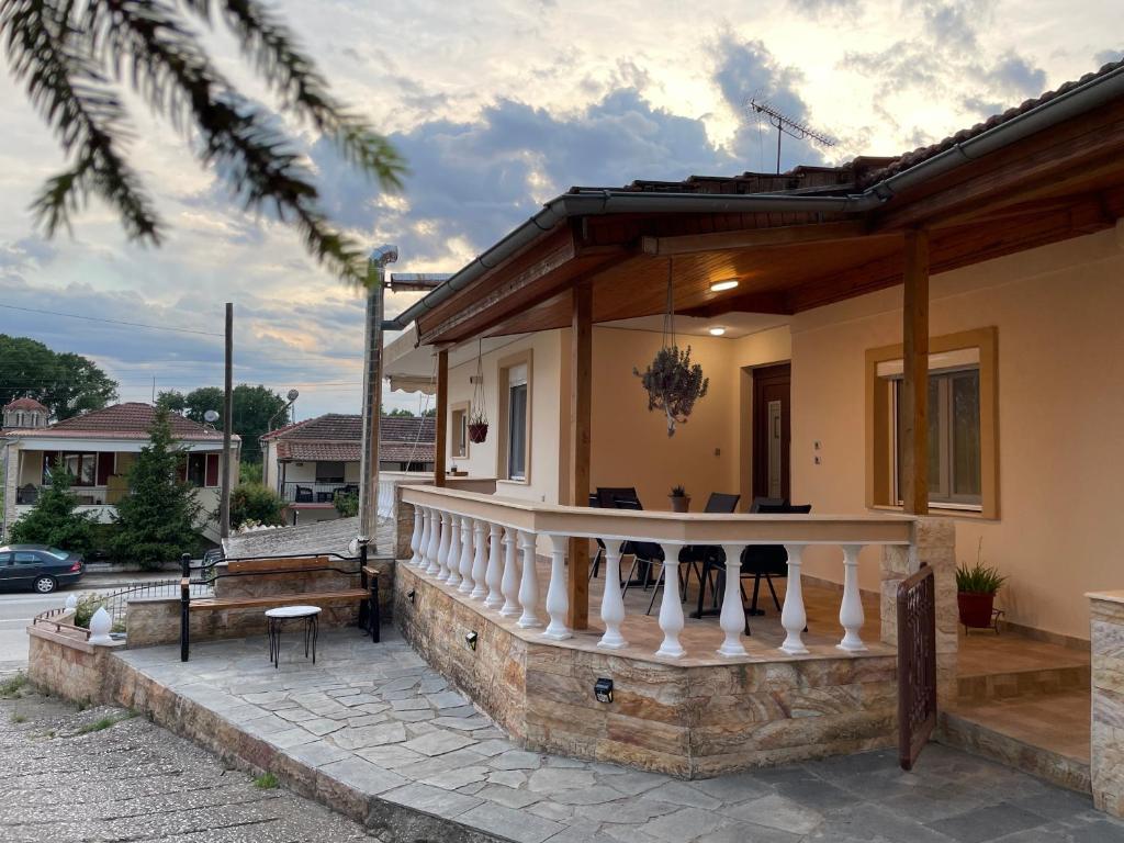 Balkón nebo terasa v ubytování Aristides Guesthouse