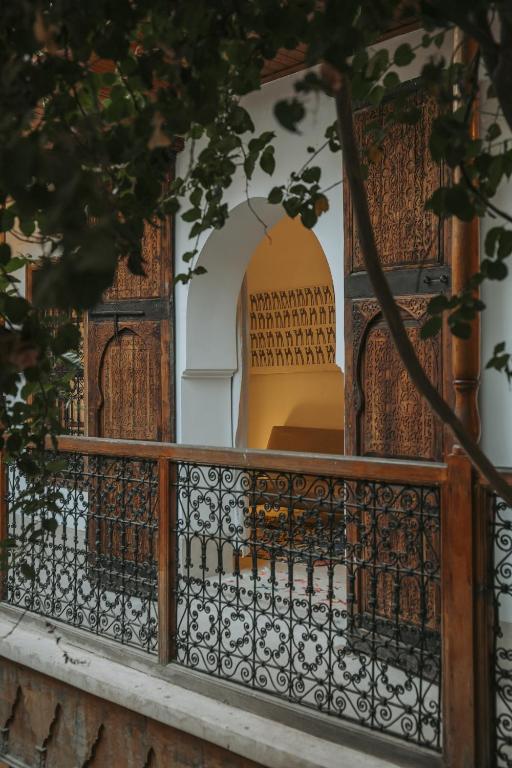 Balkón nebo terasa v ubytování Riad Djebel