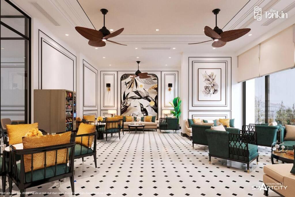 Χώρος καθιστικού στο Vinhomes Smartcity - Tonkin - Trốn Homestay