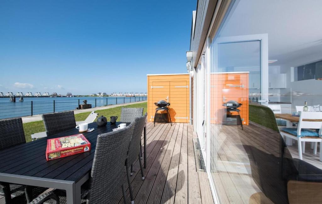 Balkón nebo terasa v ubytování Hafenlodge