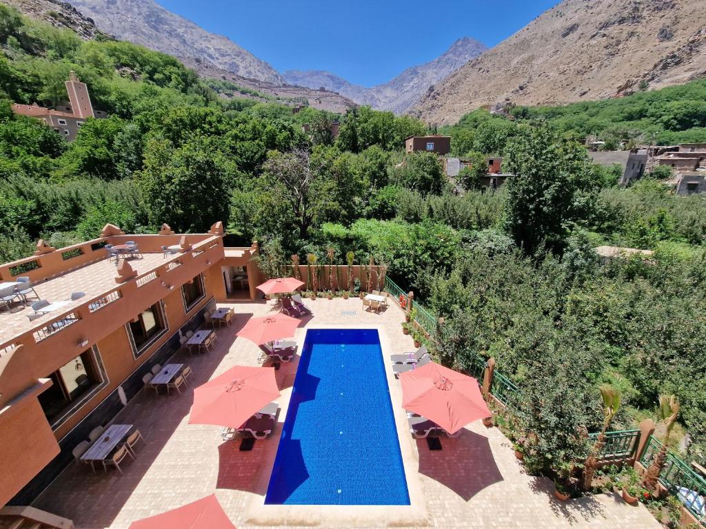 Nespecifikovaný výhled na hory nebo výhled na hory při pohledu z bed and breakfast