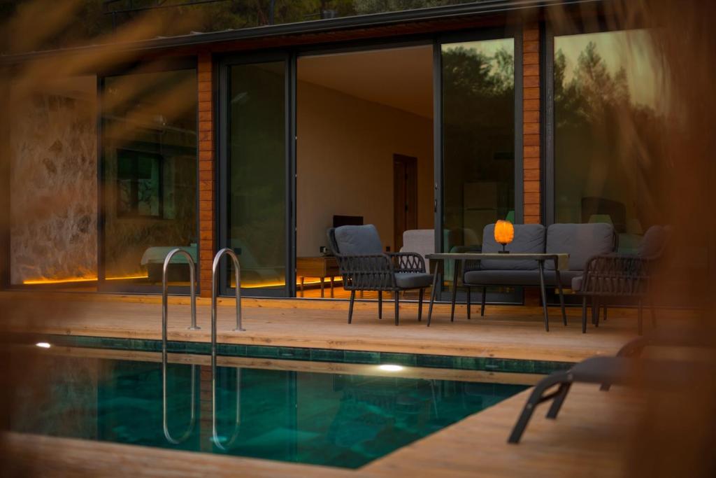 Πισίνα στο ή κοντά στο Stone Houses Luxury Kabak