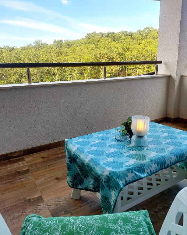 Balkón nebo terasa v ubytování Forest View Apartment