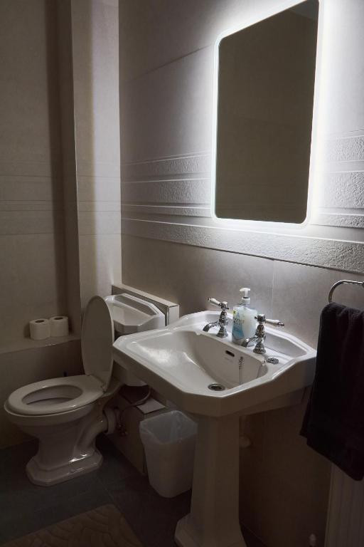 Koupelna v ubytování Dromod suites