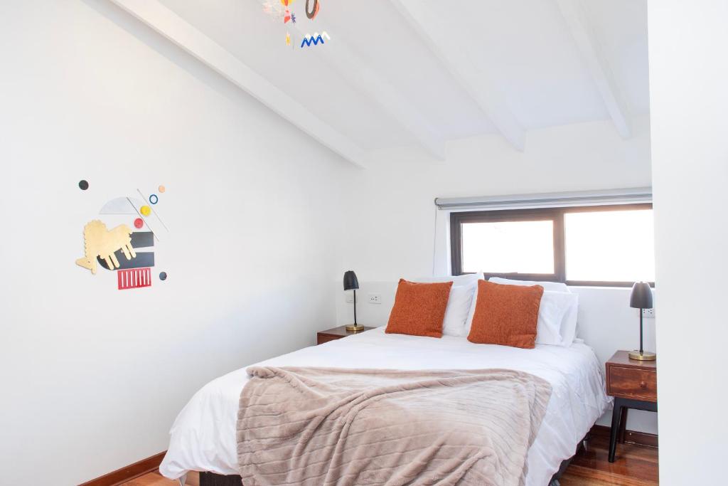 Postel nebo postele na pokoji v ubytování Solara Art House by Ämak
