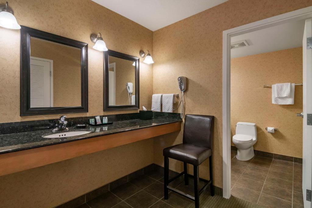 Koupelna v ubytování Best Western Sicamous Inn