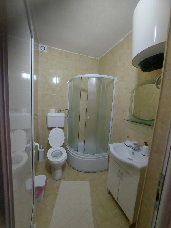 Koupelna v ubytování Kahari Apartments