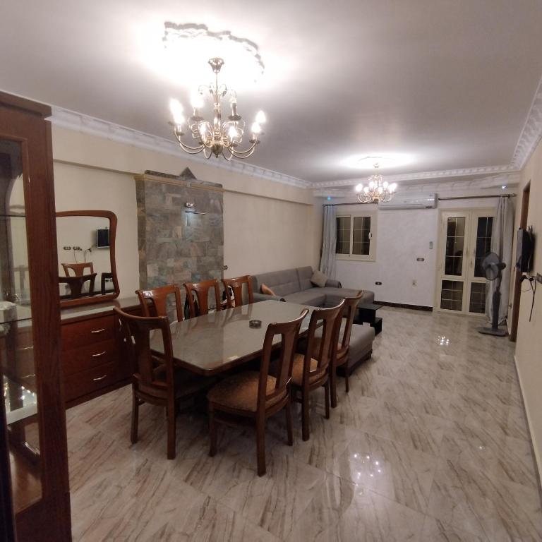 Kuchyň nebo kuchyňský kout v ubytování Apartment Nasr City