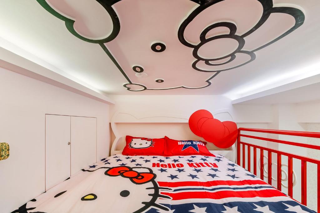 Postel nebo postele na pokoji v ubytování Happiness Romantic B&B