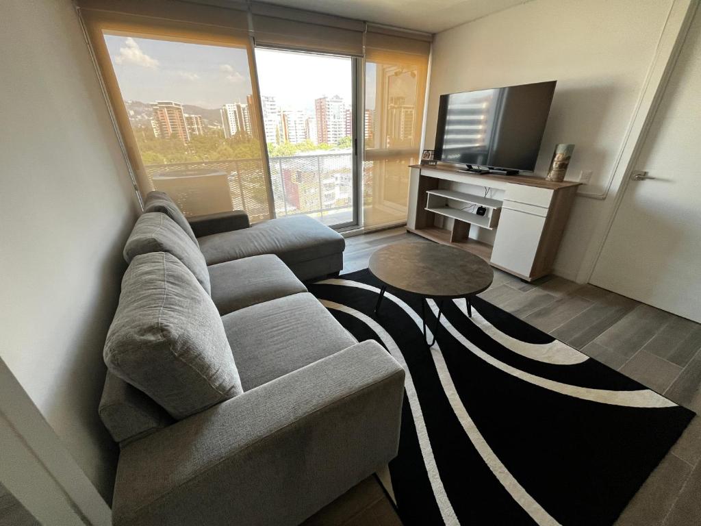 Ruang duduk di Apartamento Narama