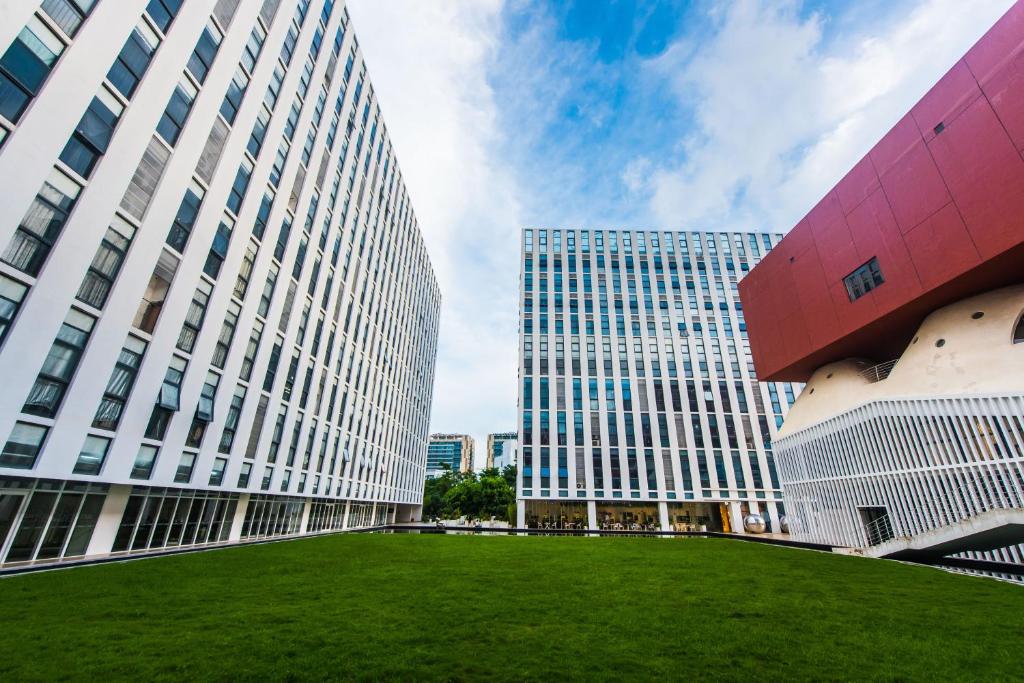 Budova, kde se aparthotel nachází