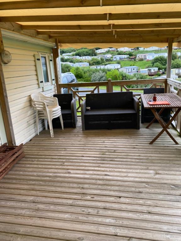 Balkón nebo terasa v ubytování Calme proche de la mer