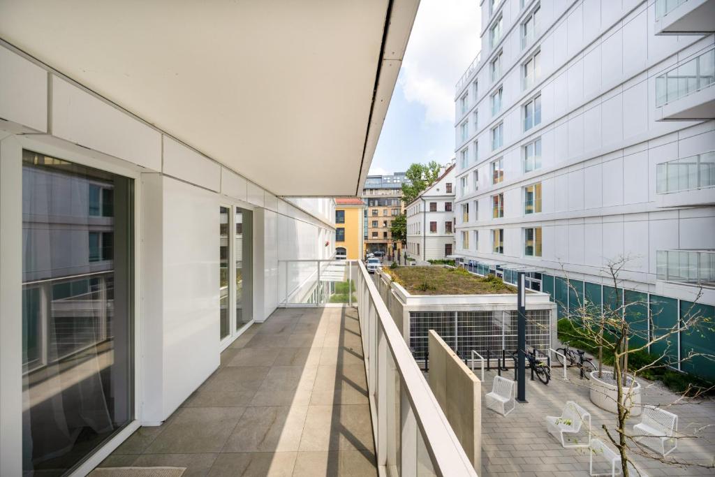 Budynek, w którym mieści się apartament