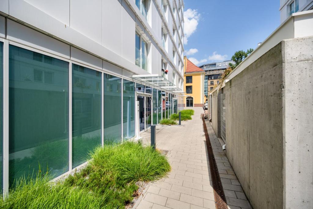 Budynek, w którym mieści się apartament