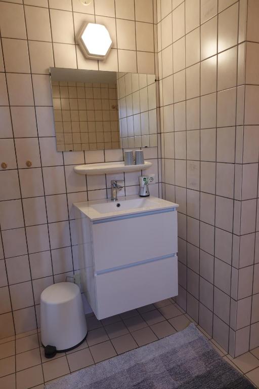 Koupelna v ubytování Veugelvrie
