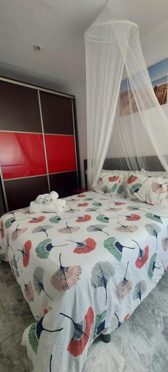 Posteľ alebo postele v izbe v ubytovaní Oasis de Playa O Grove