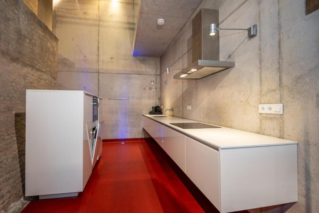Kuchyň nebo kuchyňský kout v ubytování Fort Vuren