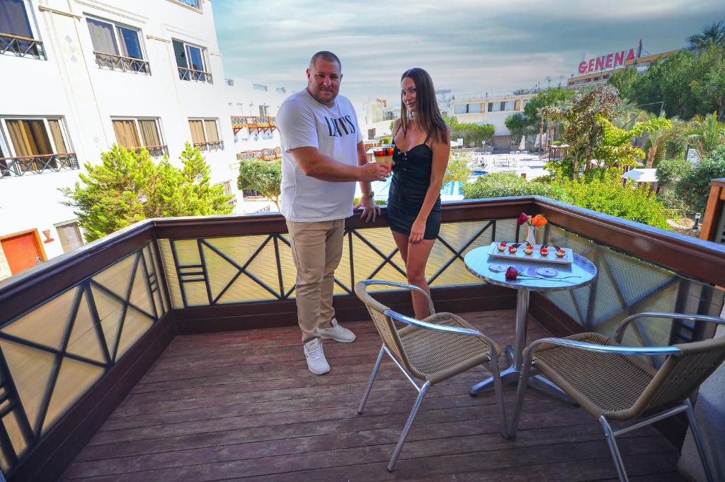Balkón nebo terasa v ubytování Falcon Naama Star Hotel