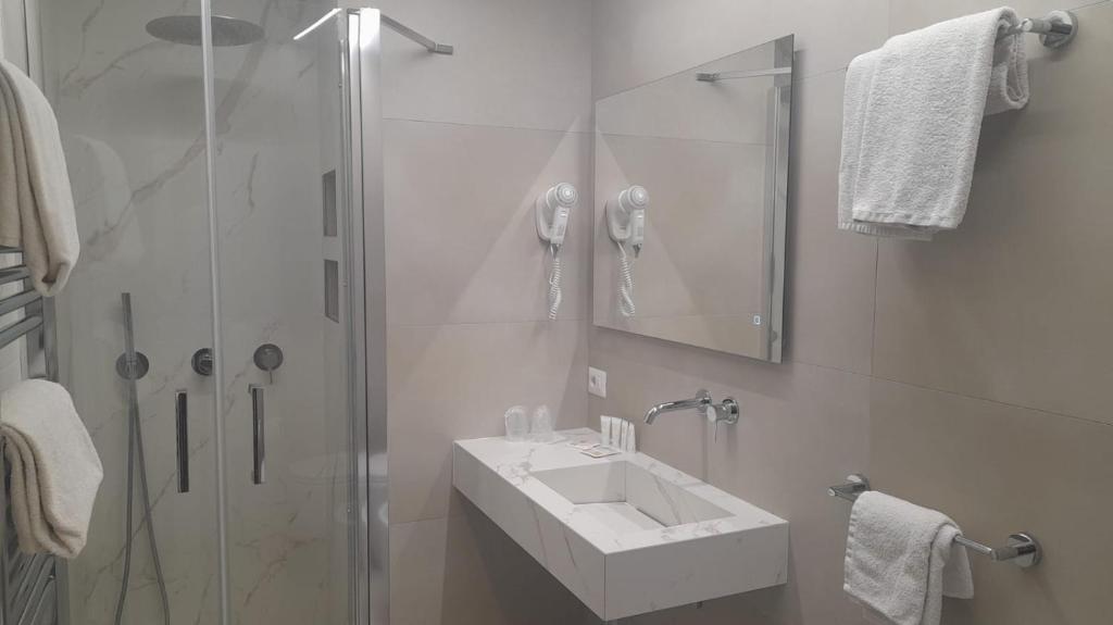 Koupelna v ubytování Hotel Della Valle