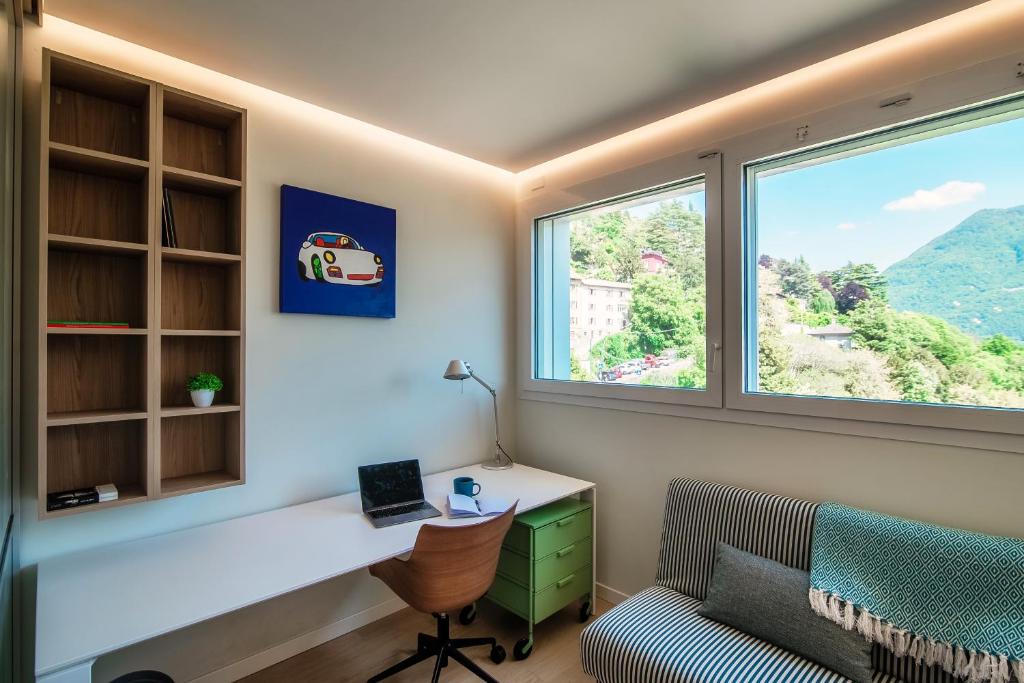 Výhľad na hory alebo výhľad na hory priamo z apartmánu