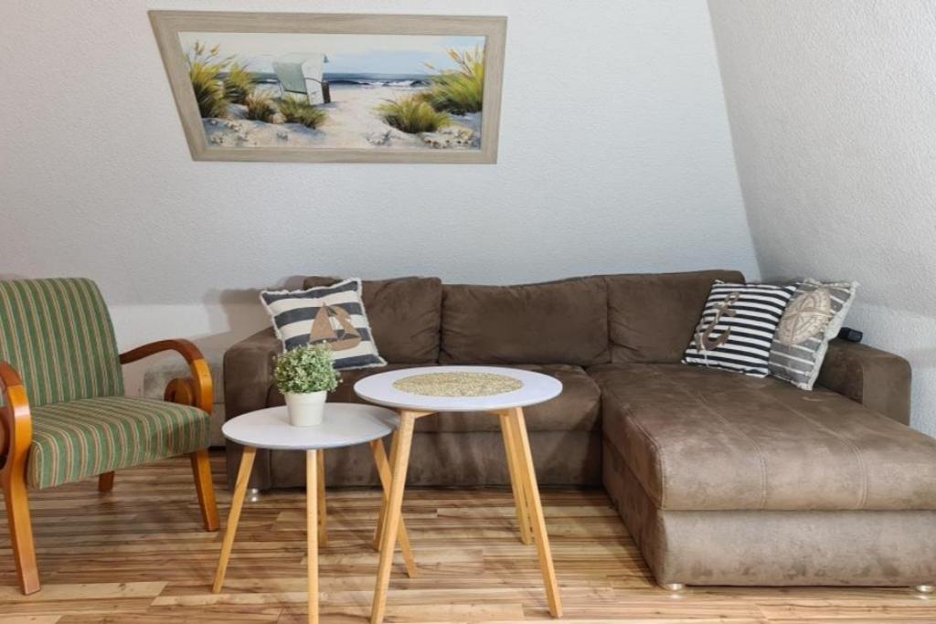 Posezení v ubytování Ferienwohnung EINS nähe Büsum