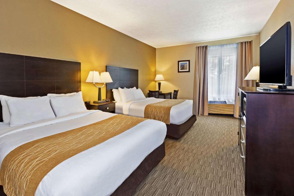 Comfort Inn Whitehall near Michigan's Adventure - Queen Room Met Twee Queensize Bedden - Niet -roken
