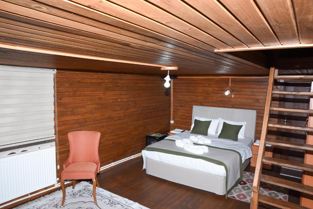Postel nebo postele na pokoji v ubytování Çampınarı Doğa Evleri & Restaurant