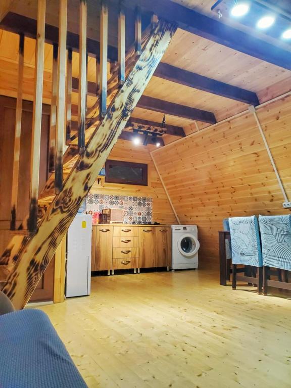 Kuchyň nebo kuchyňský kout v ubytování oak cabin
